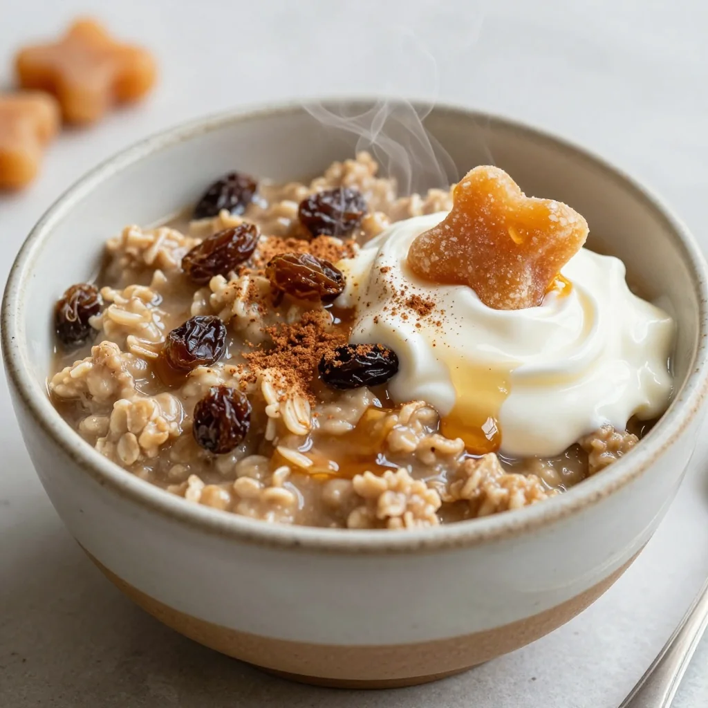 Warm Gingerbread Oatmeal to Celebrate Winter Comfort