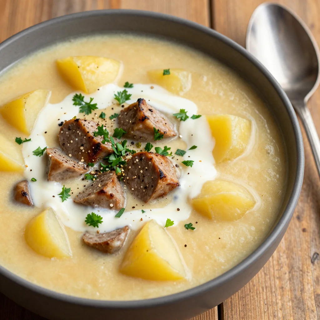 Quick Sausage And Potato Soup For Dinner