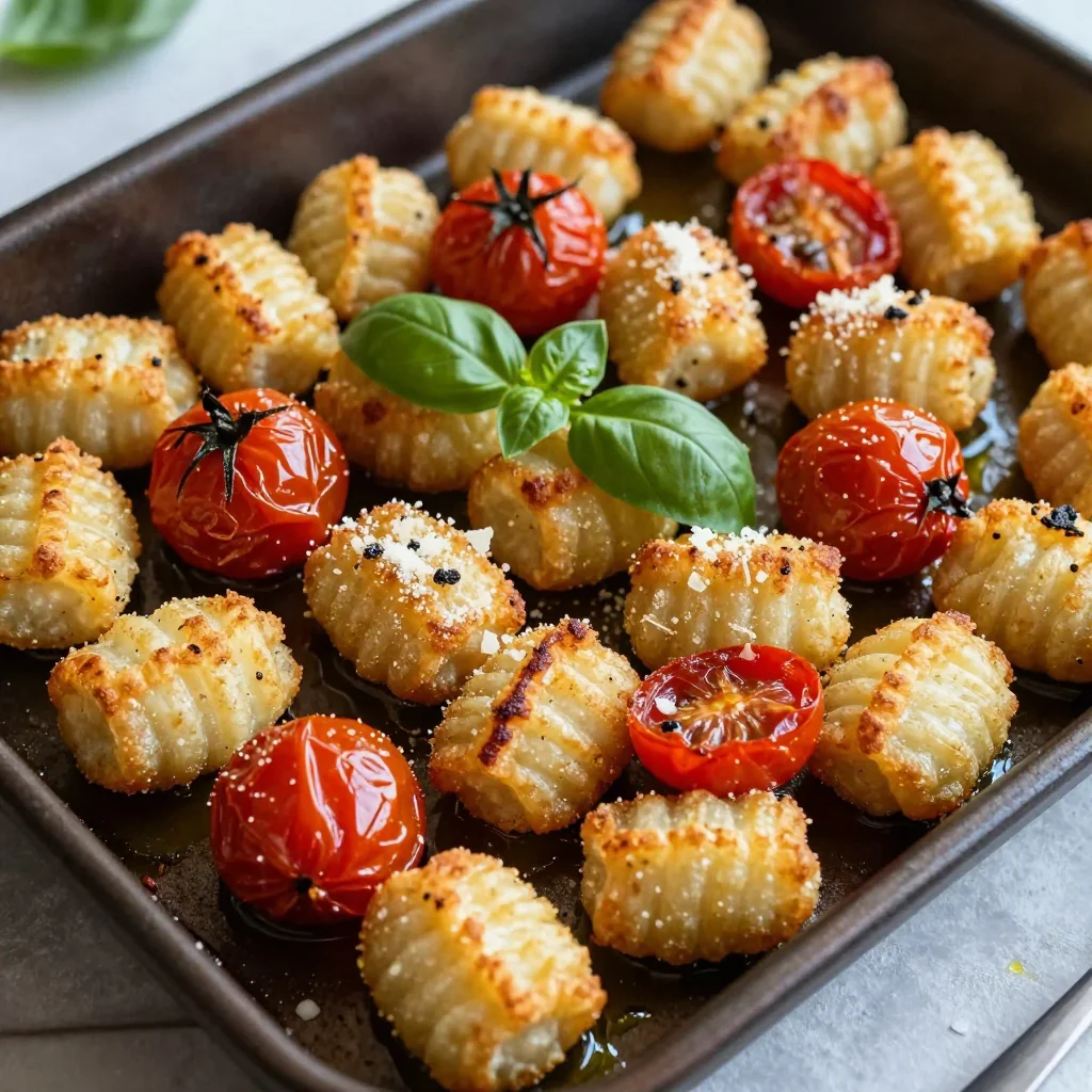 Healthy Sheet Pan Gnocchi With Roasted Cherry Tomatoes