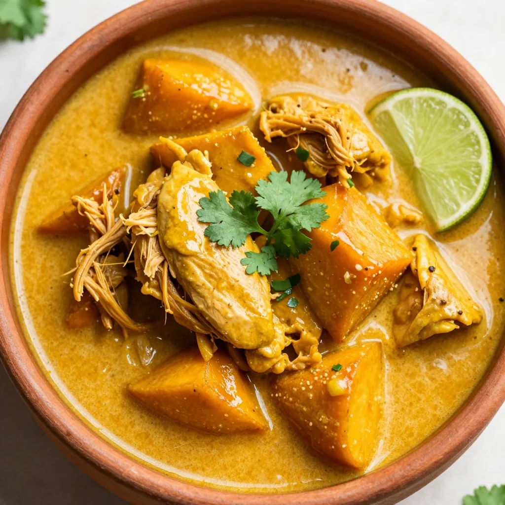 Easy Slow Cooker Chicken and Sweet Potato Curry