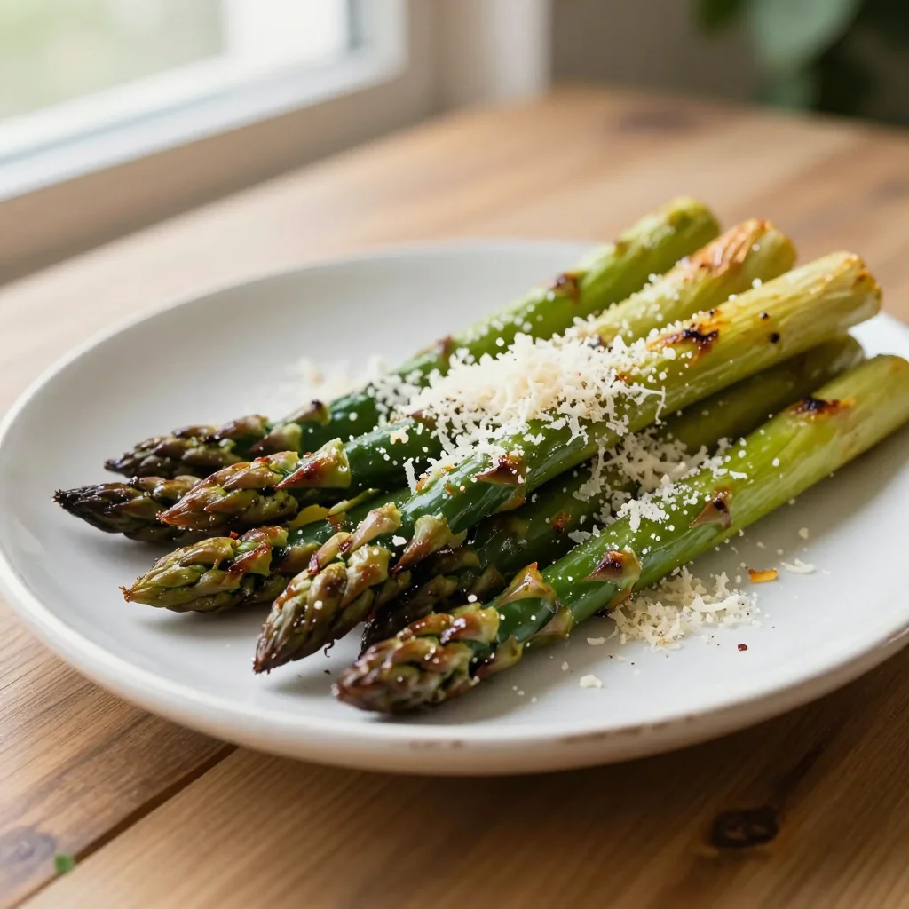 Garlic Parmesan Roasted Asparagus Spears