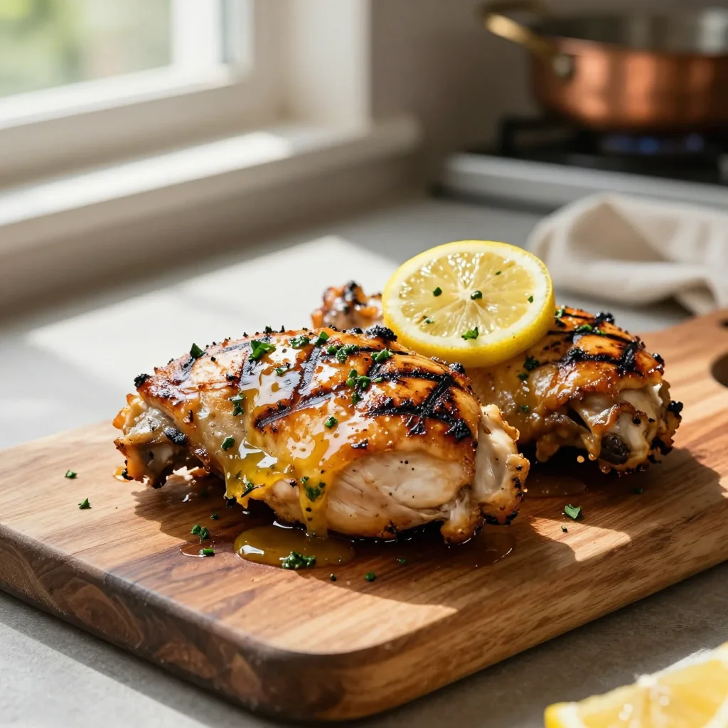 Grilled Chicken with Lemon Herb Marinade