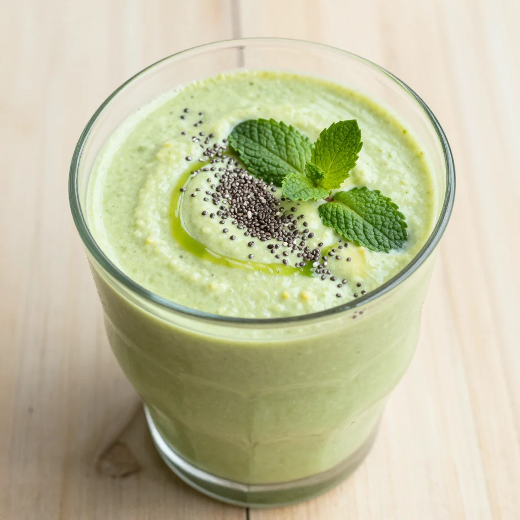 Creamy Avocado Spinach Smoothie for Clean Detox