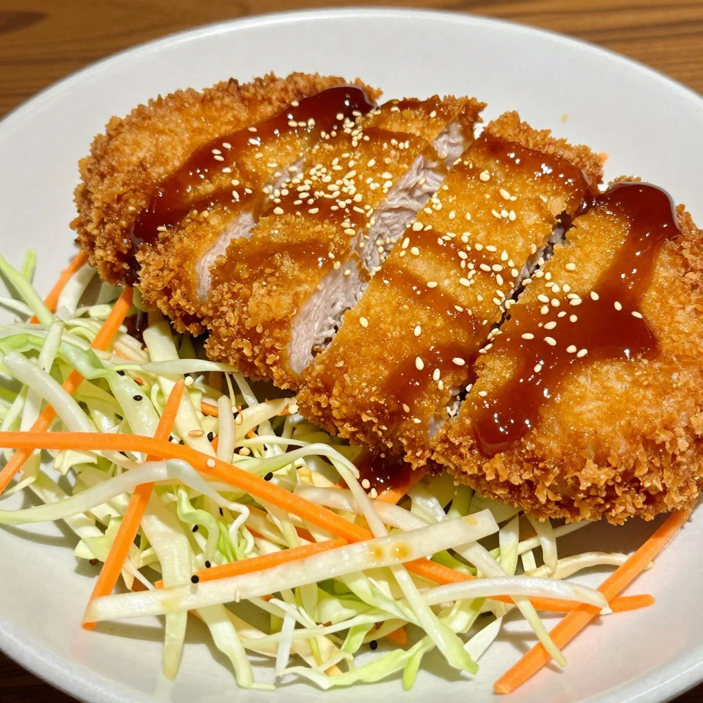 Meal Prep Chicken Katsu with Cabbage Slaw