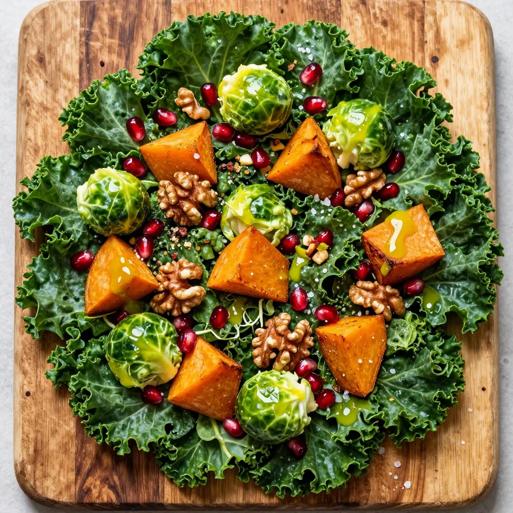 Winter Detox Salad with Lemon and Olive Oil Dressing