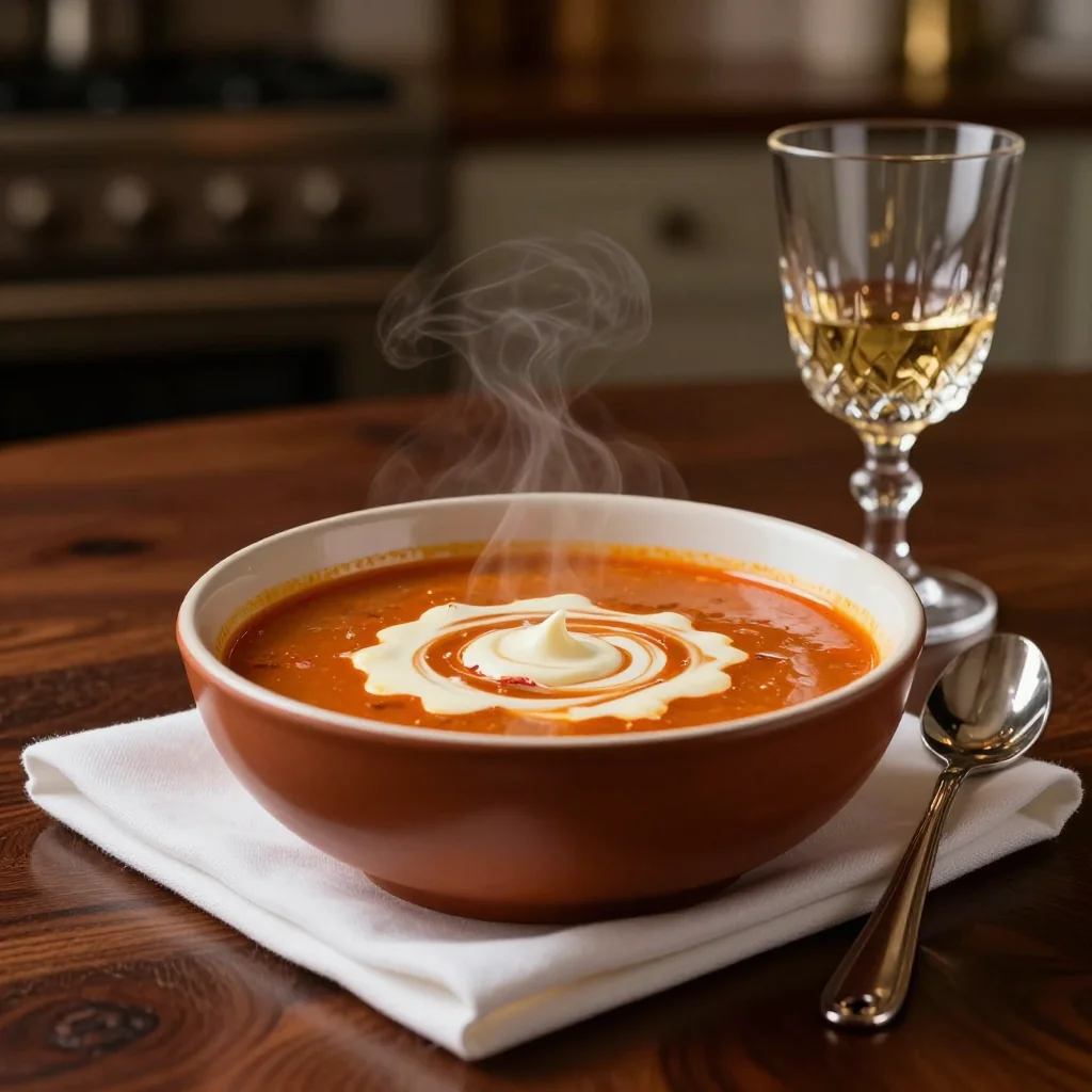 Lobster Bisque with Sherry and Cream