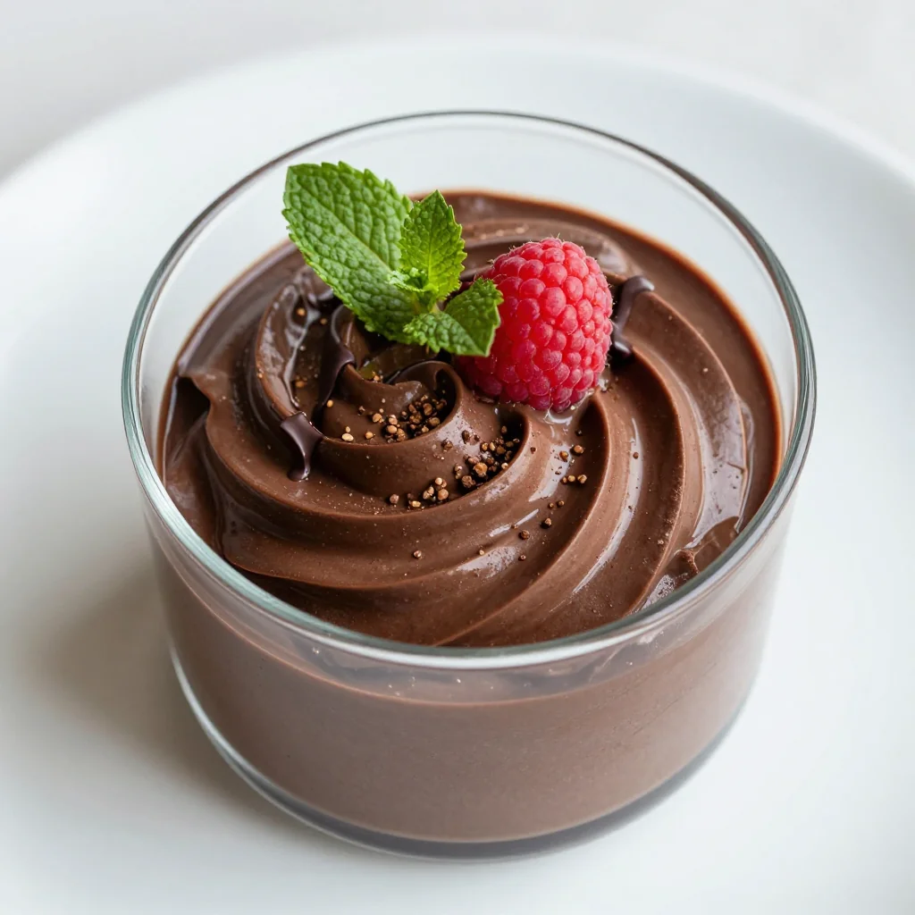 Healthy Chocolate Avocado Mousse for Clean Eating Dessert