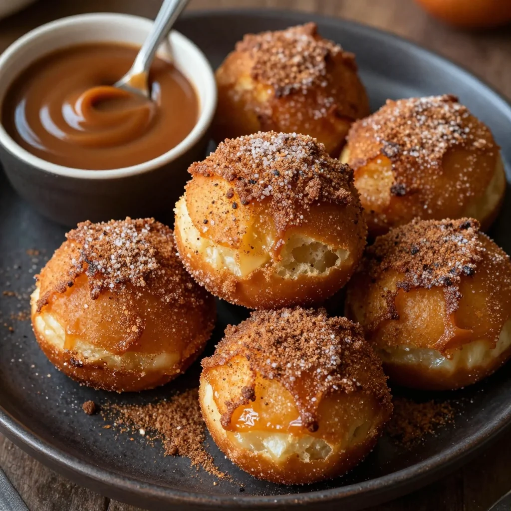 Warm Apple Cider Donut Holes for Cozy Treat