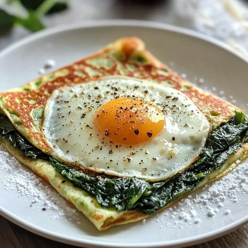 Easiest Baked Spinach and Egg 