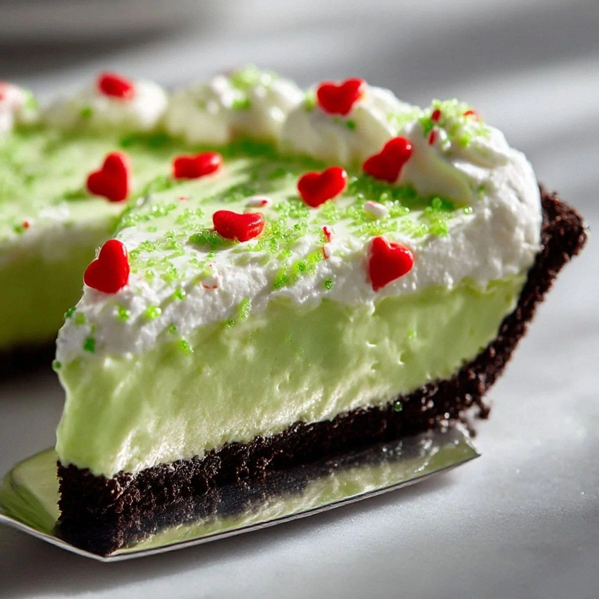 Easy 10-Minutes No Bake Grinch Pie Recipe