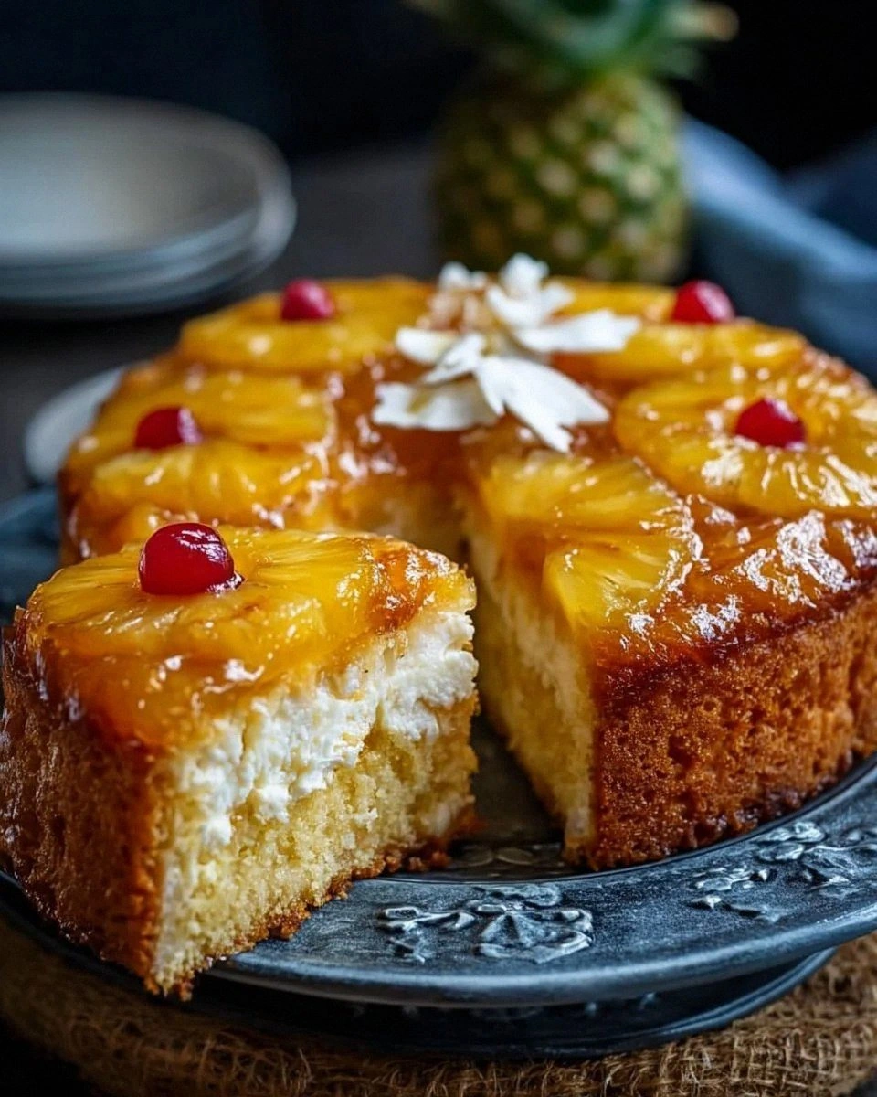 Easy 2-Ingredient Pineapple Cake