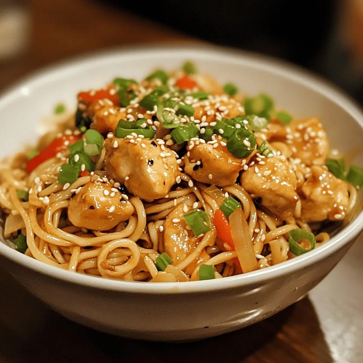 Easy Asian Sesame Chicken Nood