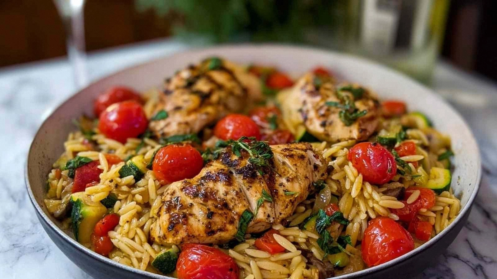 Easy Balsamic Chicken & Veggie