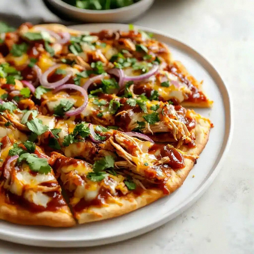 Easy BBQ Chicken Flatbread Rec