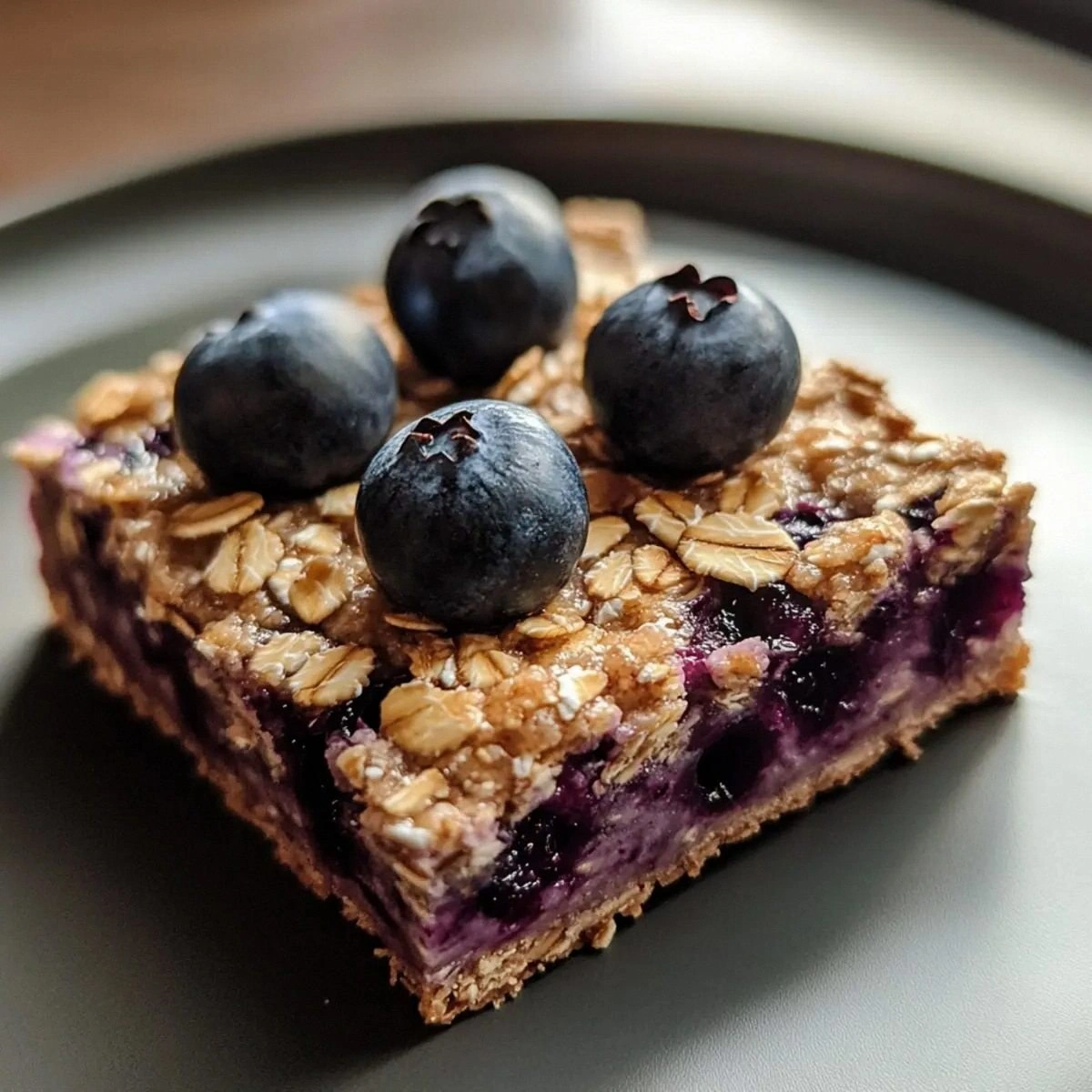 Easy Blueberry Oat Yogurt Bars