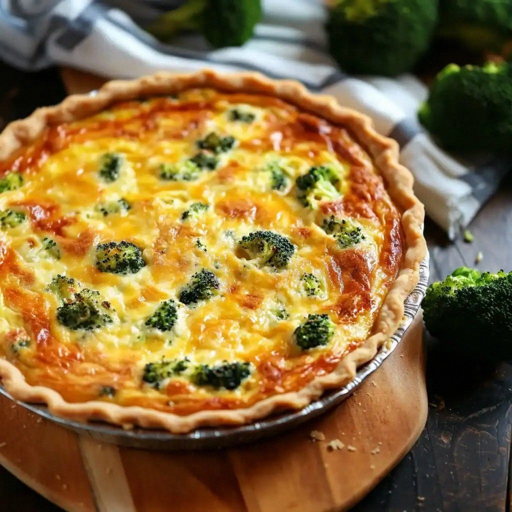 Easy Broccoli Cheddar Quiche R