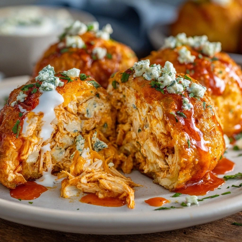 Easy Buffalo Chicken Bombs