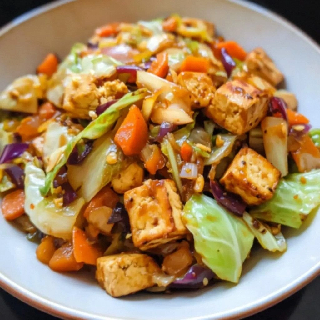 Easy Cabbage Tofu Stir-fry Rec