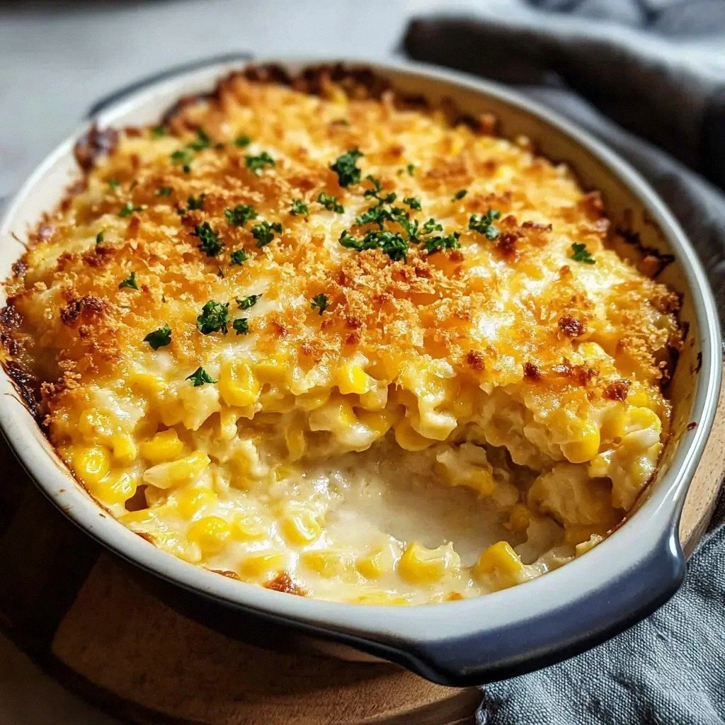 Easy Cheesy Corn Casserole Rec