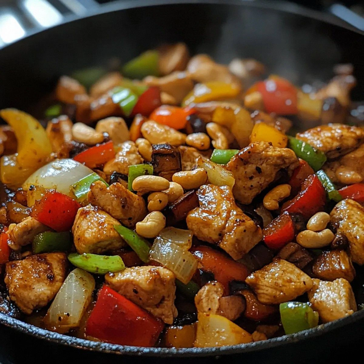 Easy Chicken Cashew Veggie Sti