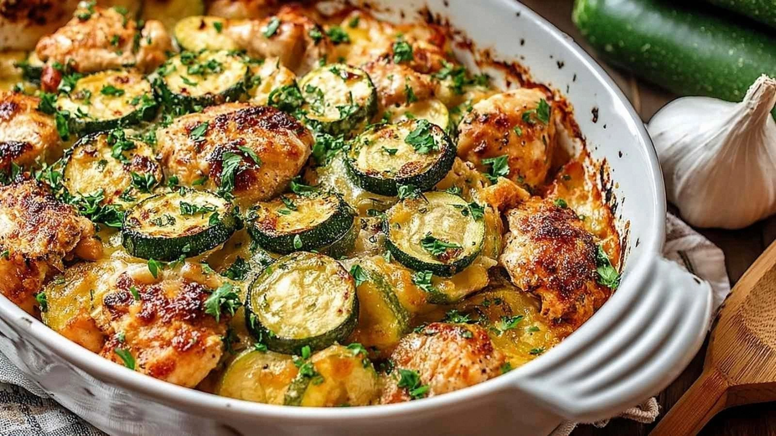 Easy Chicken Zucchini Bake Rec