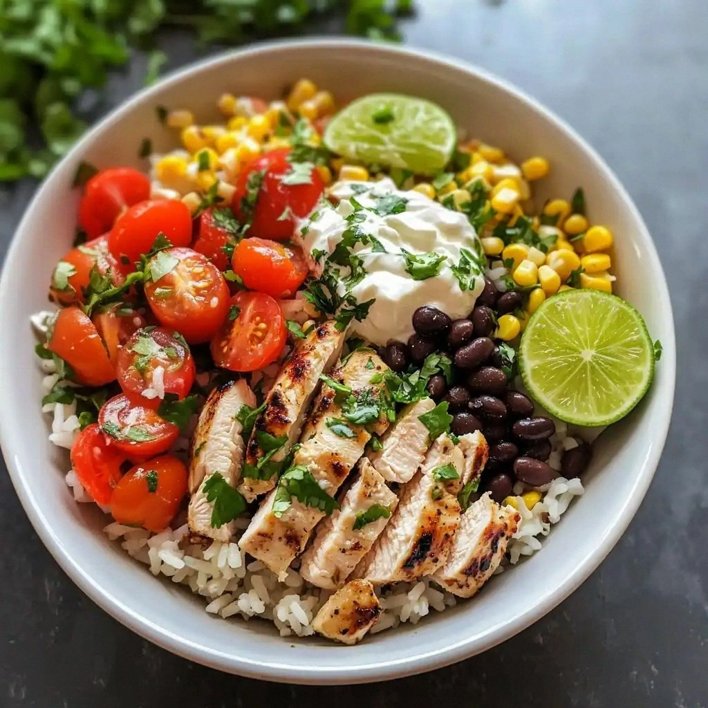 Easy Cilantro Lime Rice Bowl w