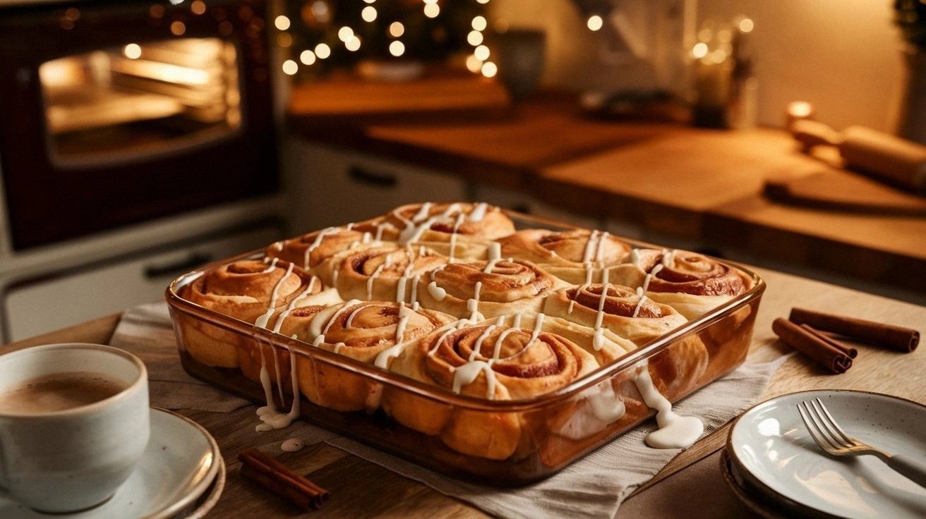 Easy Cinnamon Roll Apple Bake 