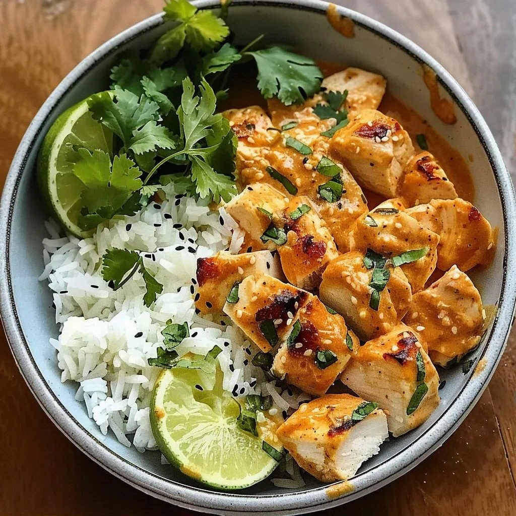 Easy Coconut Chicken Rice Bowl