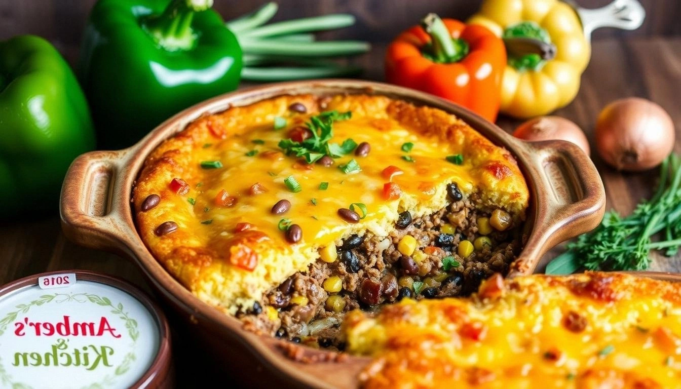Easy Cowboy Cornbread Casserol