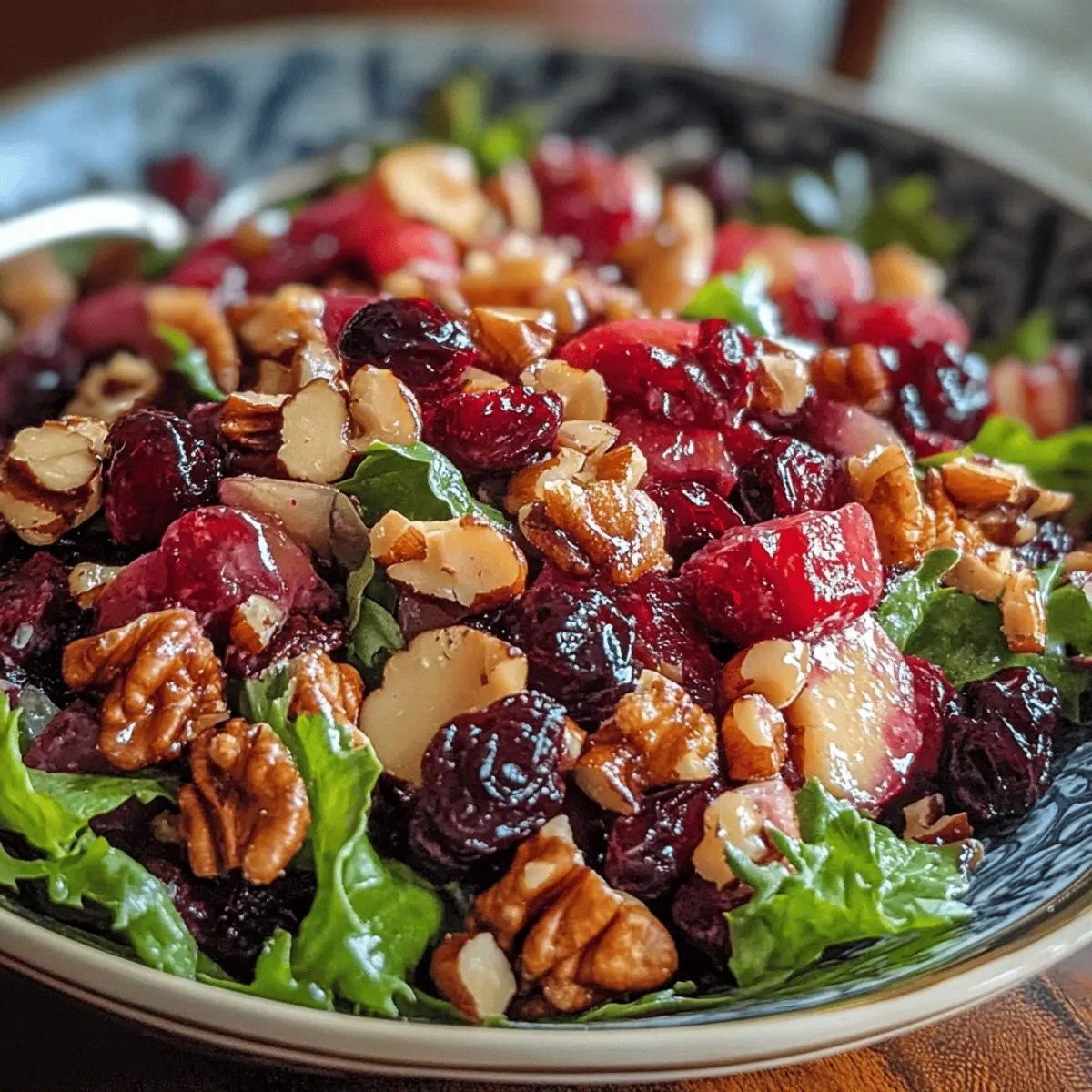 Easy Cranberry Walnut Salad wi