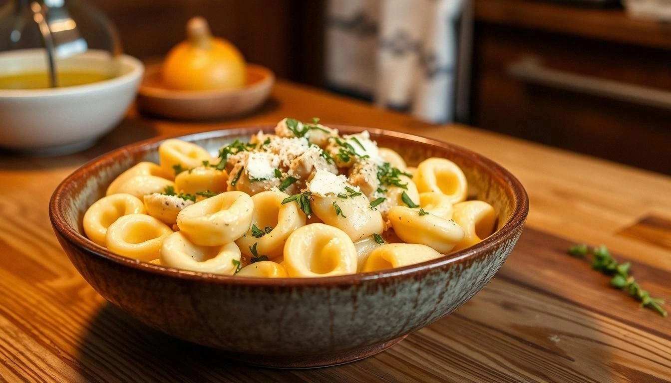 Easy & Creamy Chicken Tortelli