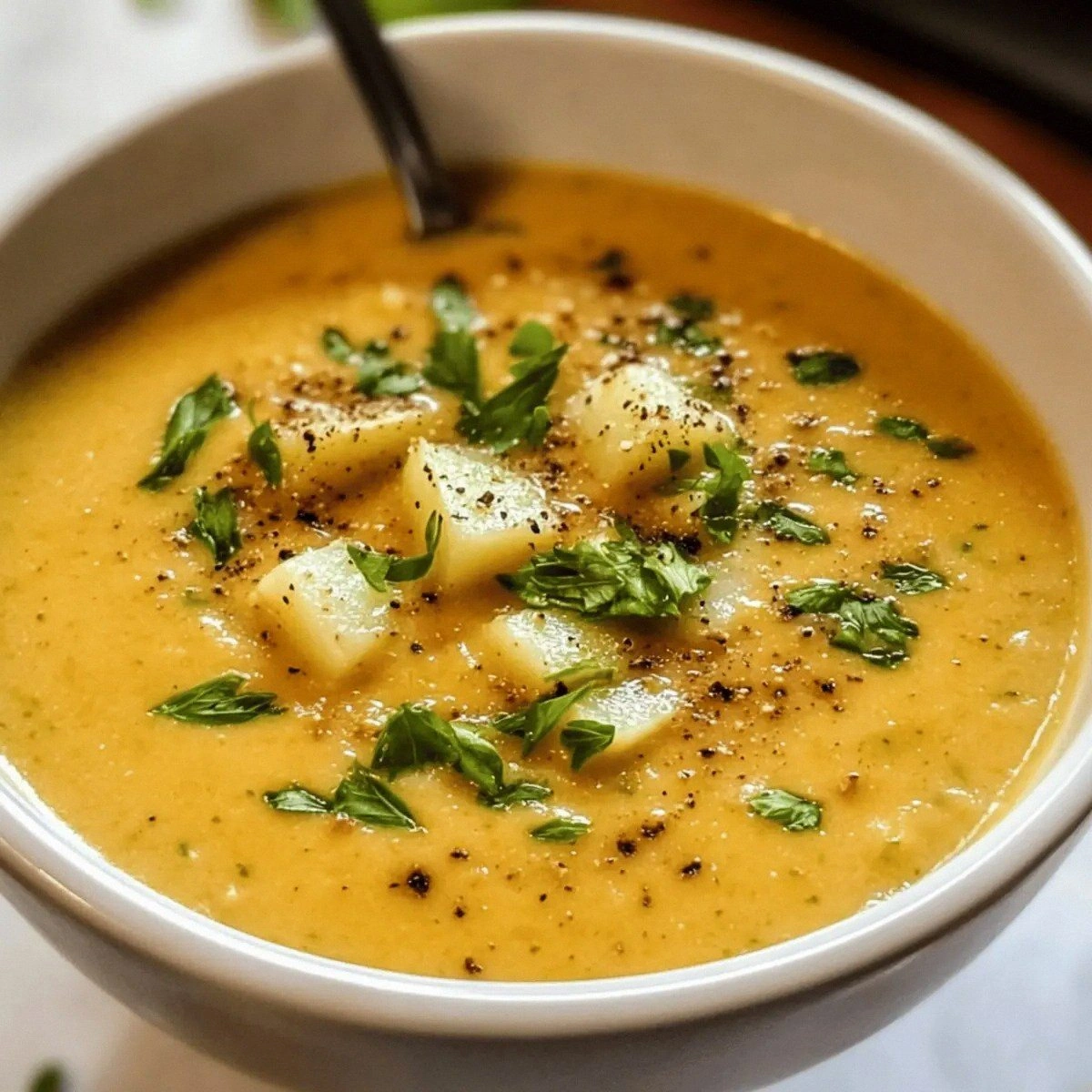 Easy Creamy Leek & Potato Soup