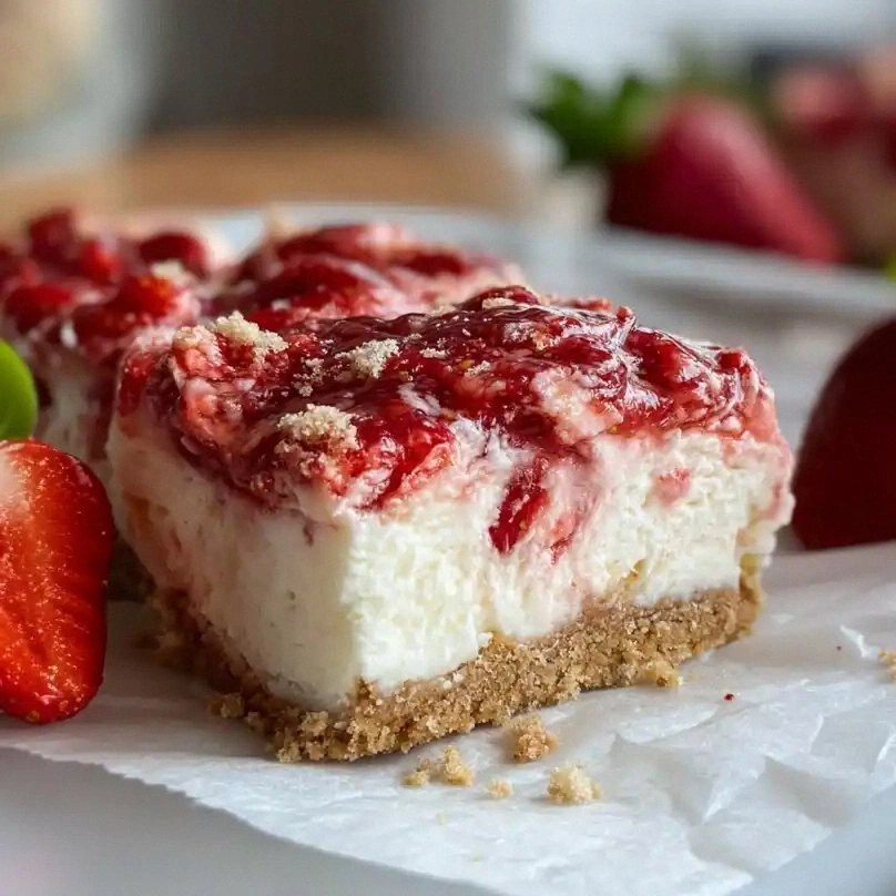 Easy & Creamy No Bake Strawber