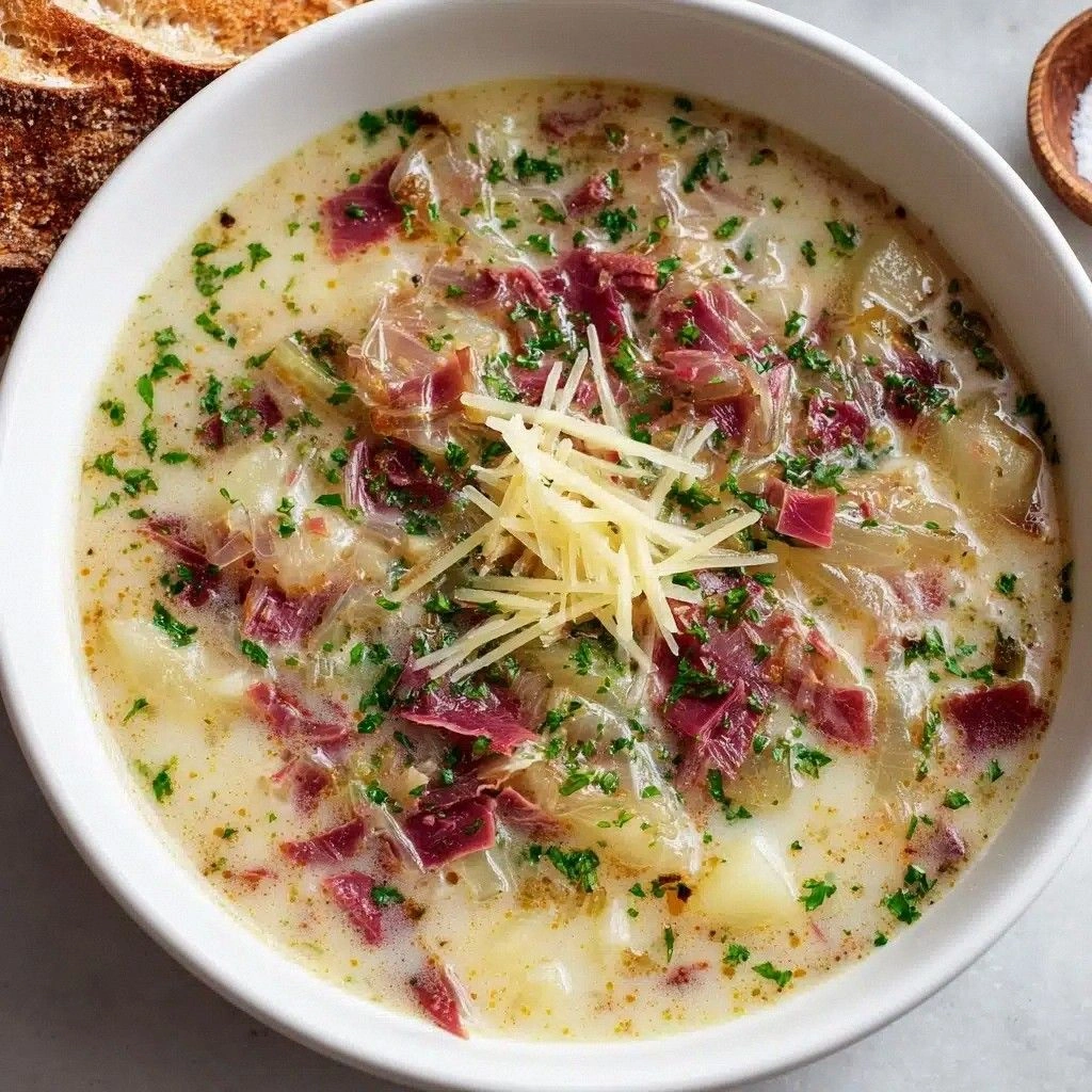 Easy Creamy Reuben Soup Recipe