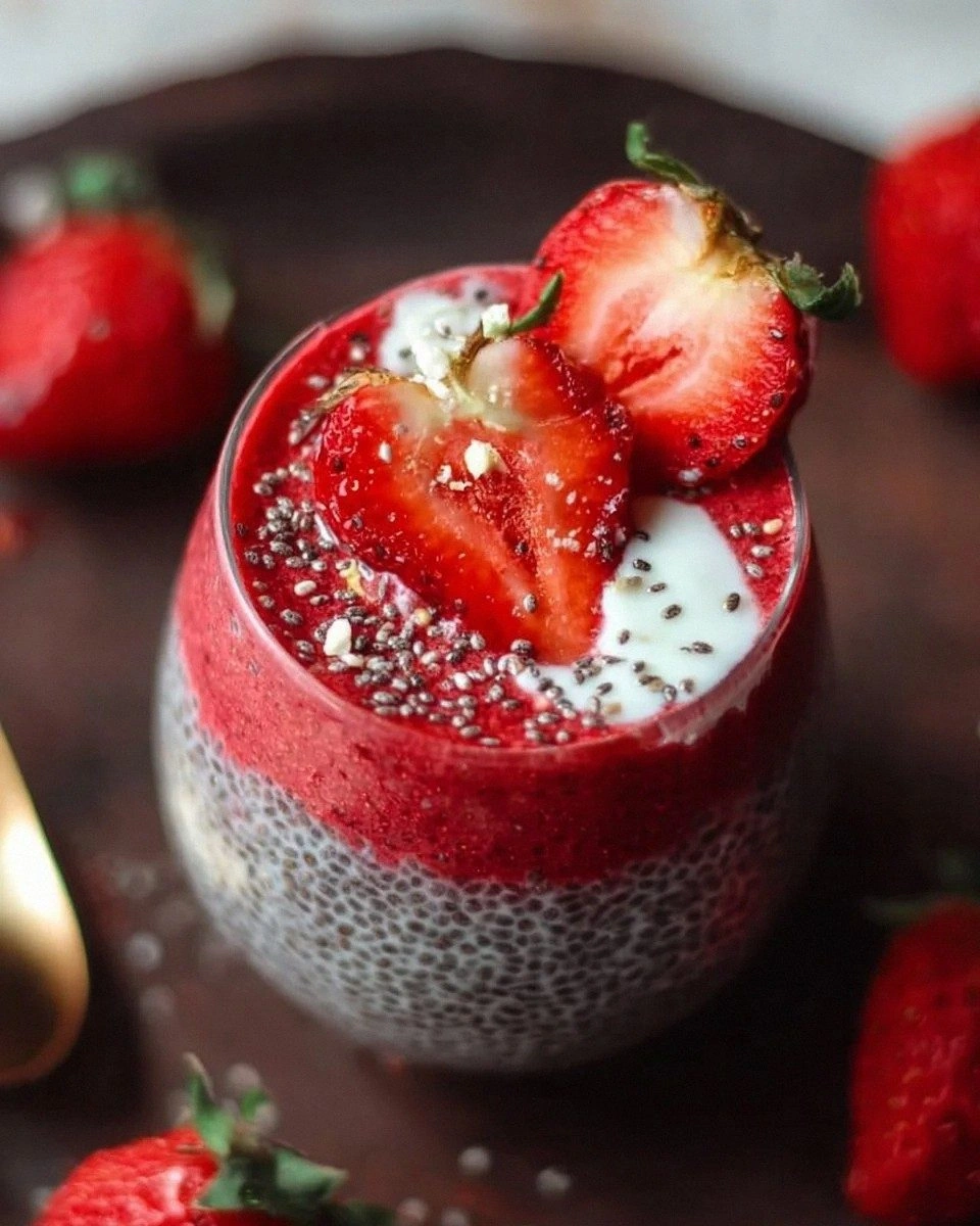 Easy Creamy Strawberry Chia