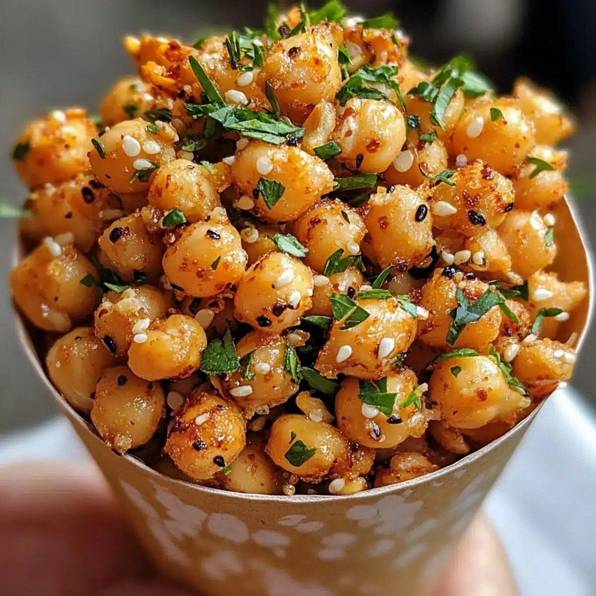 Easy Crispy Chickpea & Sweet C