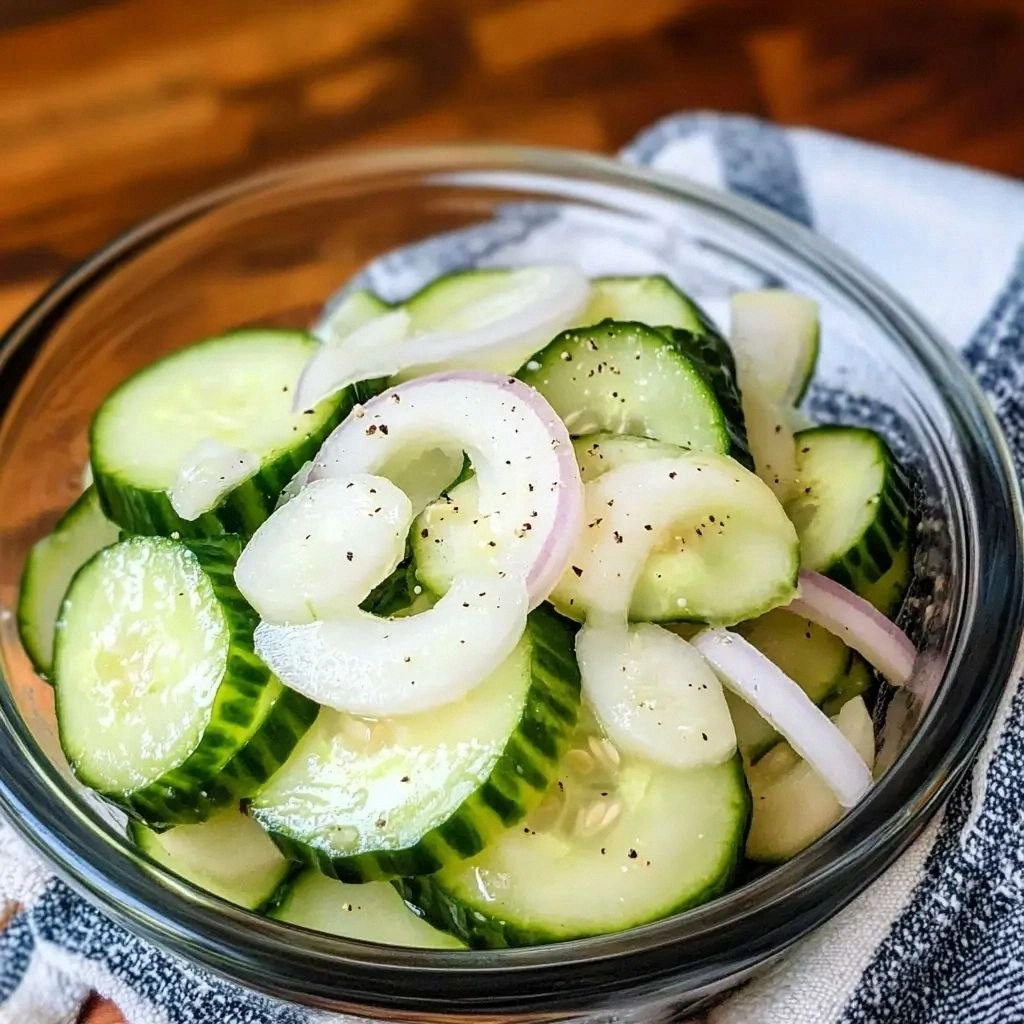 Easy Cucumber Onion Salad Reci