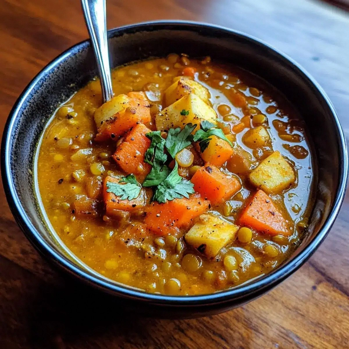 Easy Curried Carrot, Apple, an