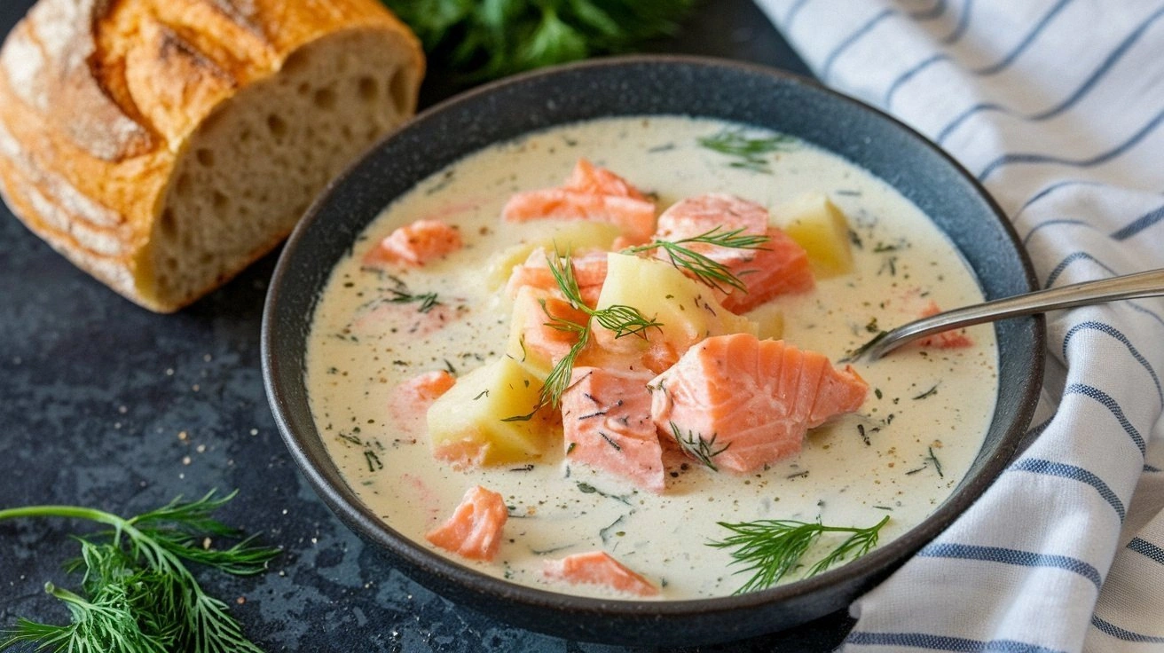 Easy Finnish Salmon Soup (Lohi