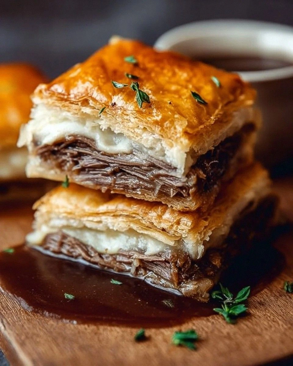 Easy French Dip Squares
