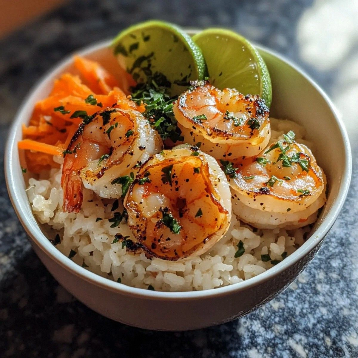 Easy Garlic-Lime Shrimp Rice B