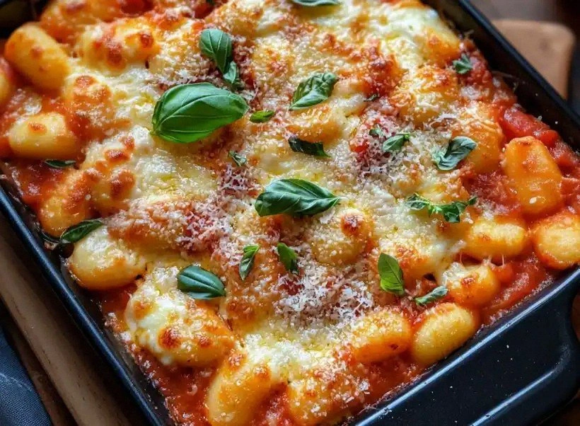 Easy Gnocchi and Tomato Bake