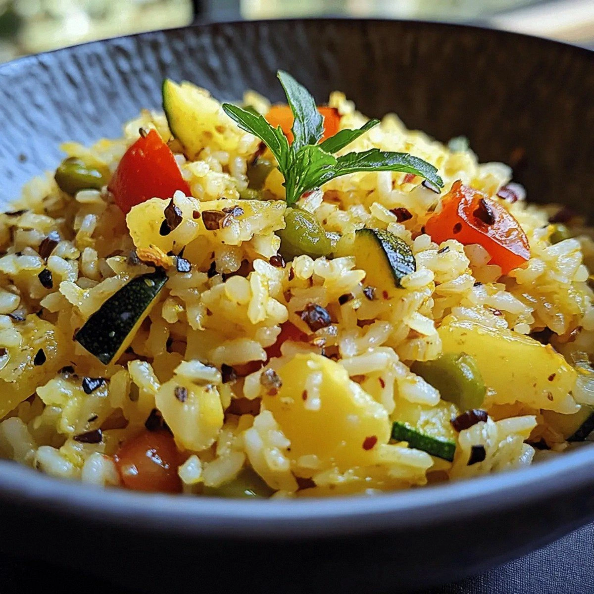 Easy Greek Lemon Rice with Veg
