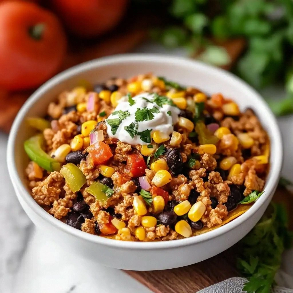 Easy Ground Turkey Taco Skille