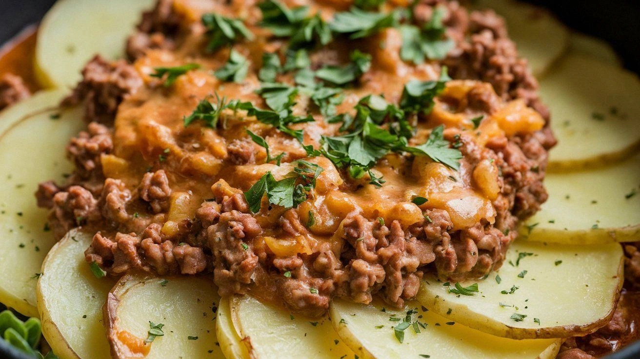 Easy Hamburger Potato Casserol
