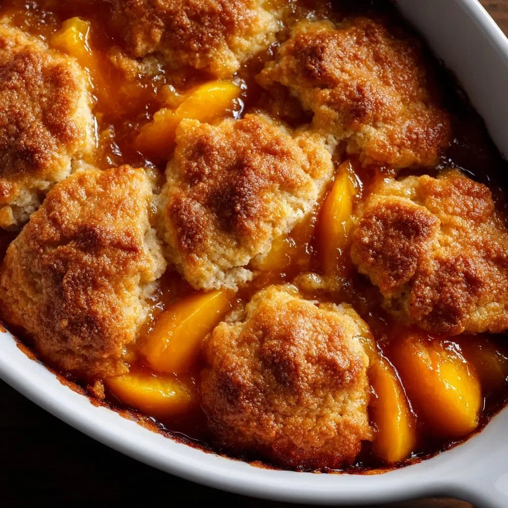 Easy Homemade Peach Cobbler Re