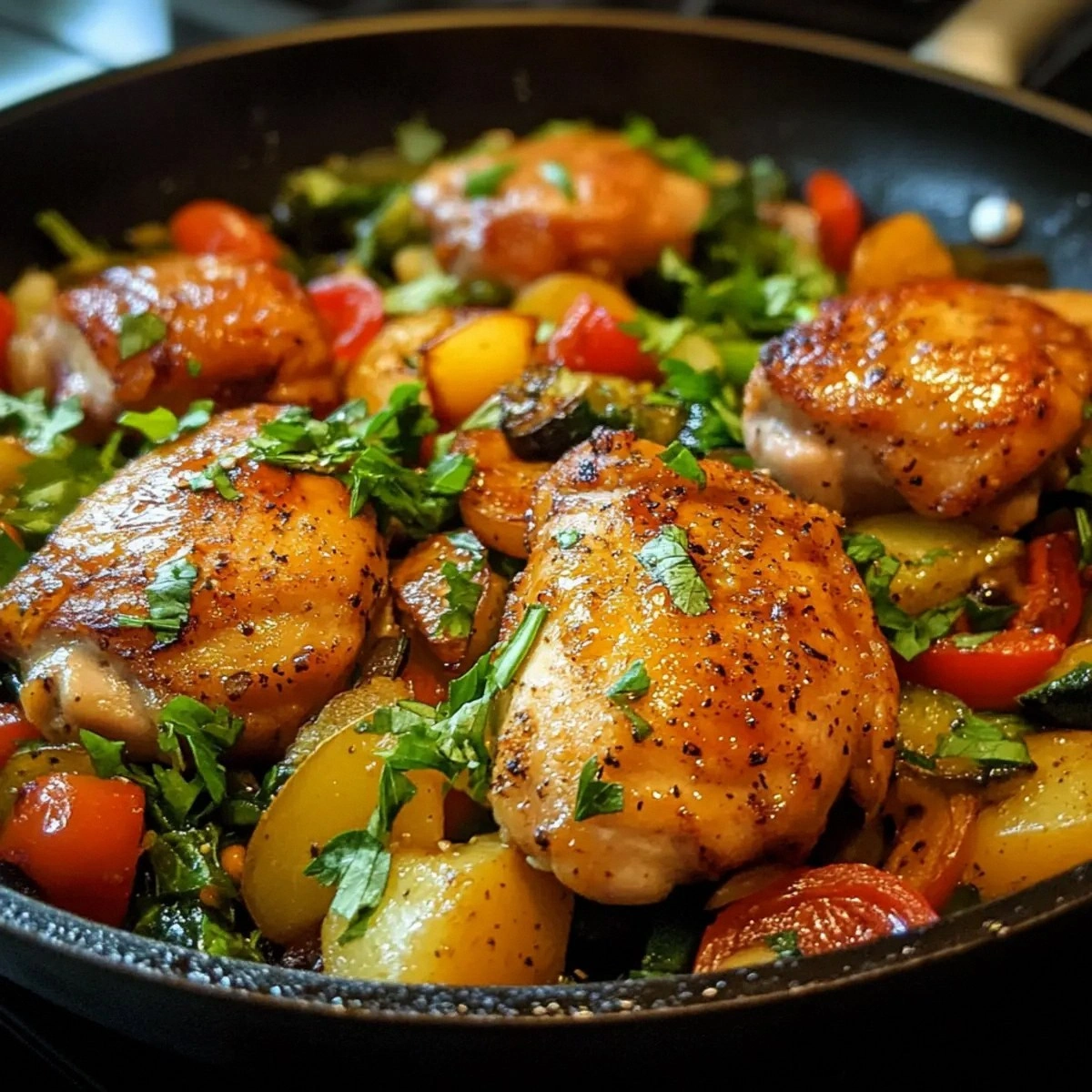 Easy Honey Garlic Chicken Thig