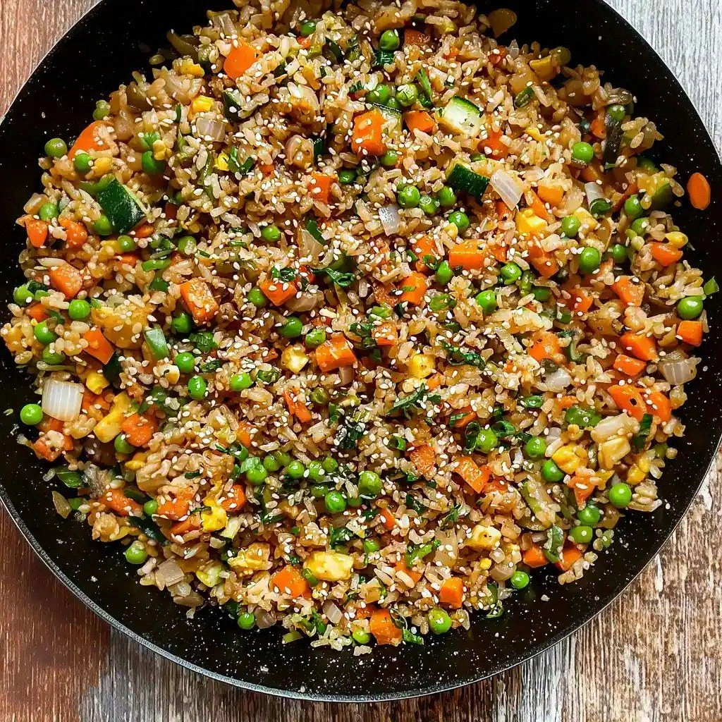 Easy Korean Veggie Fried Rice 