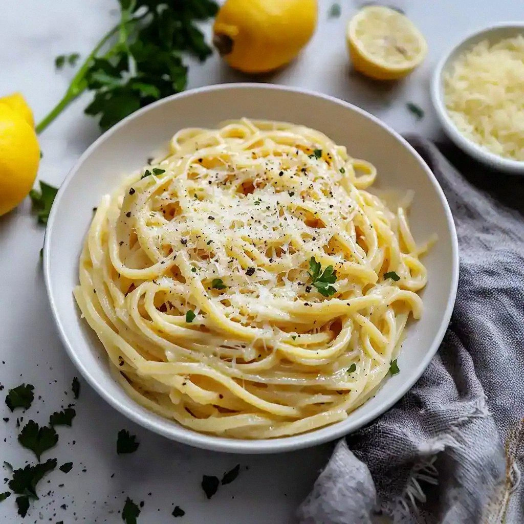 Easy Lemon Butter Linguine (Re