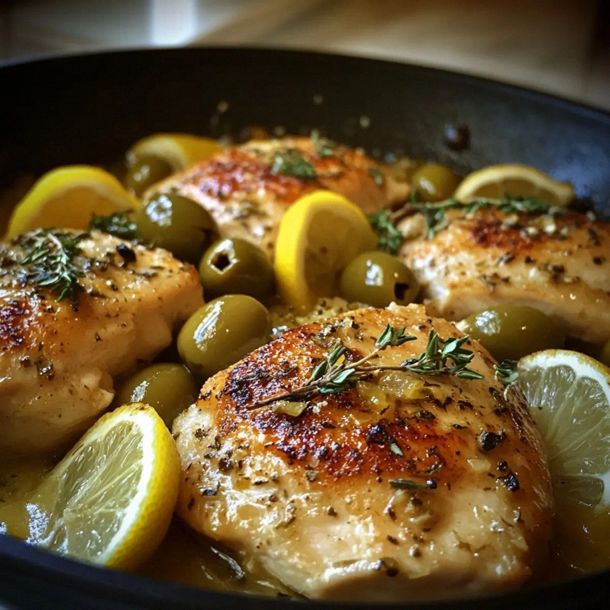 Easy Lemon-Garlic Chicken Skil
